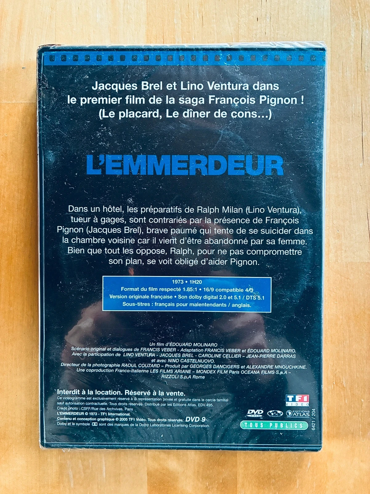 DVD L’emmerdeur Lino Ventura Jacques Brel. – photo 2